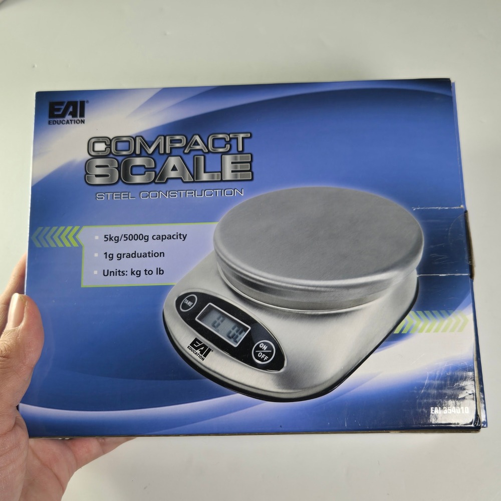 EAI Education Compact Scale Steel Contruction 5kg Capacity 1g Graduation Digital
